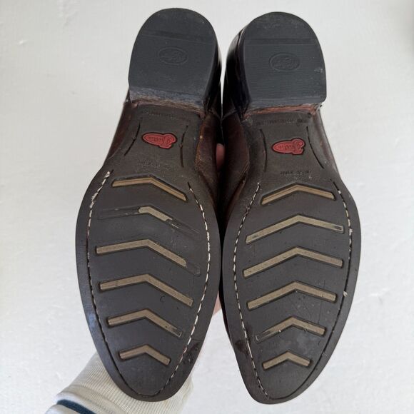 Size 11 - Justin Western Cowboy Leather Men's Boots- Dark Brown Leather - Picture 8 of 10